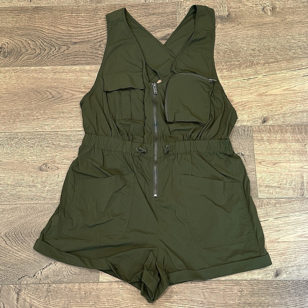 Free People Olive Green Romper - Picture 2 of 11
